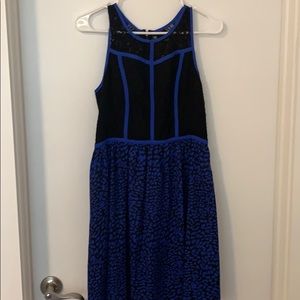Blue  and Black Kensie Dress